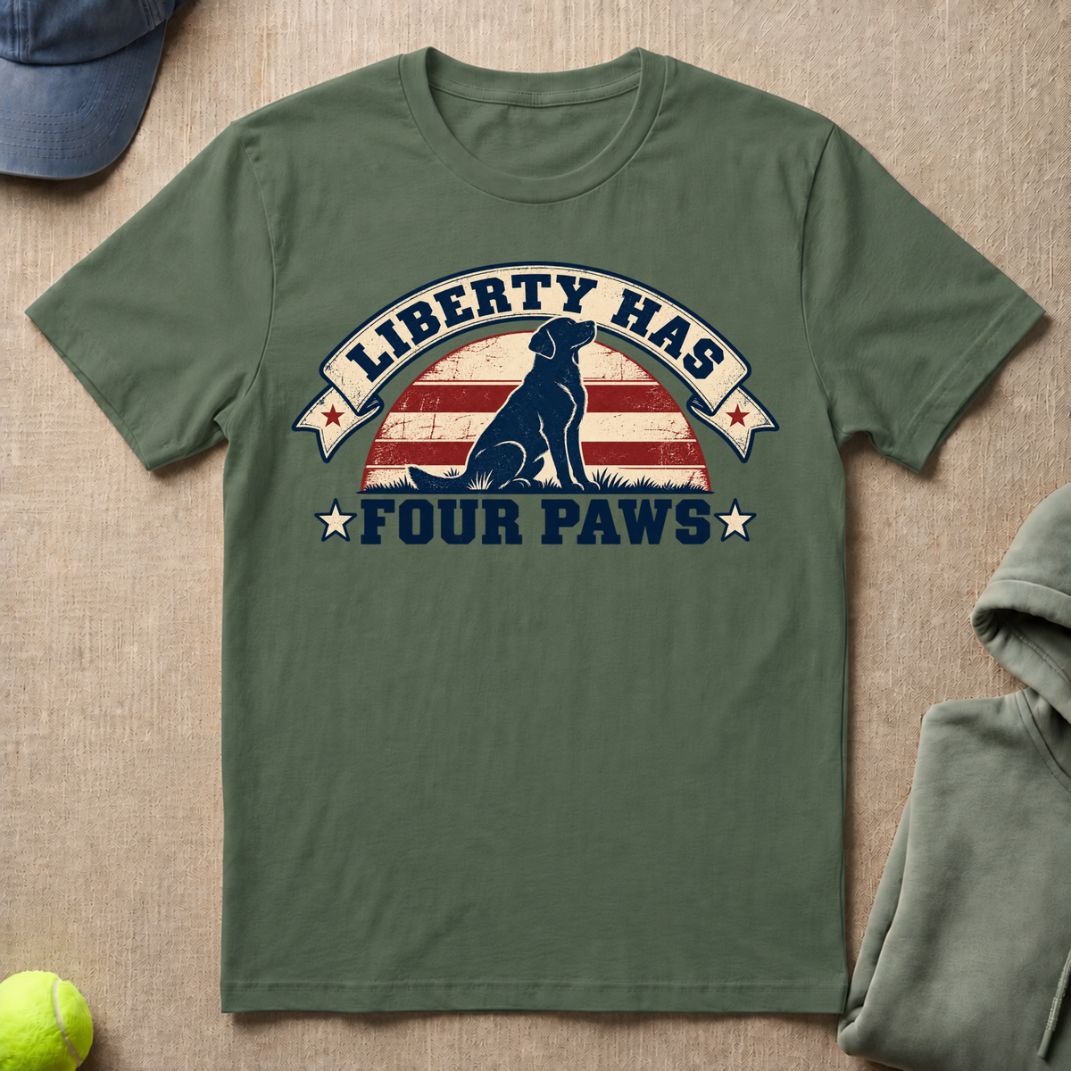 Liberty Has Paws T-Shirt