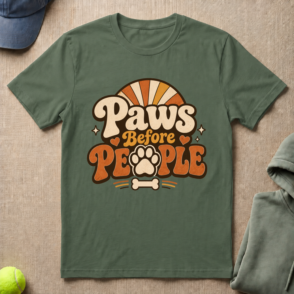 Paws Before People Logo T-Shirt