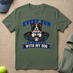 Run Better With Dog T-Shirt