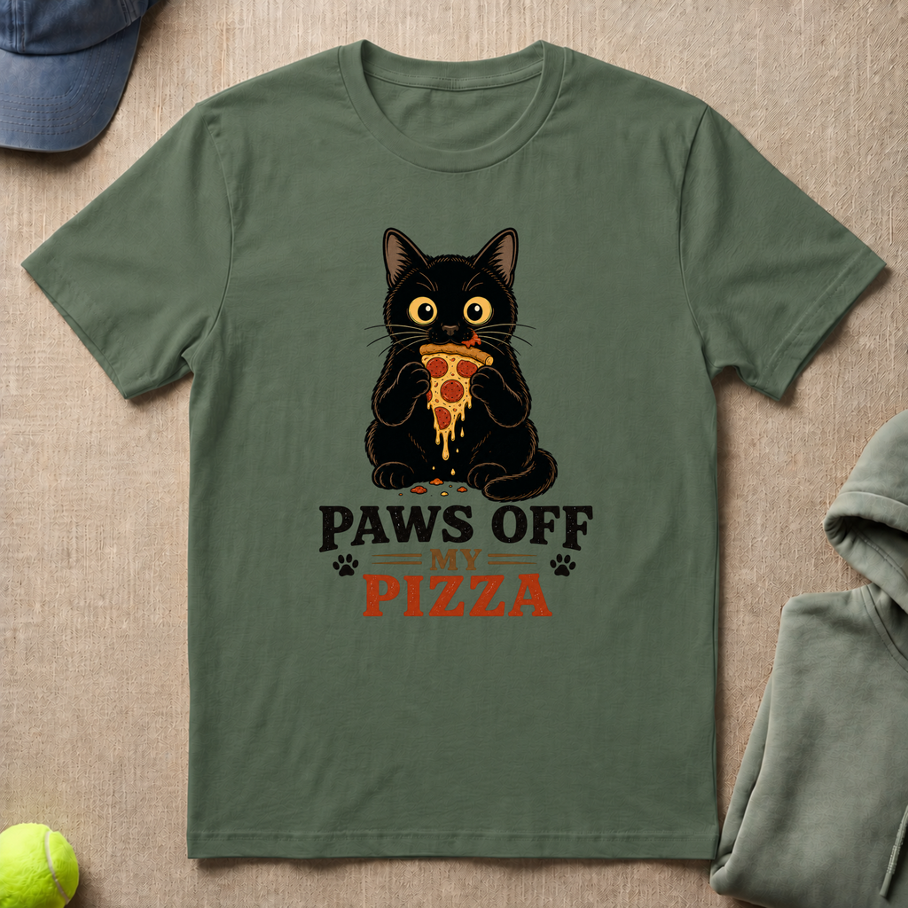 Cat & Pizza T-Shirt