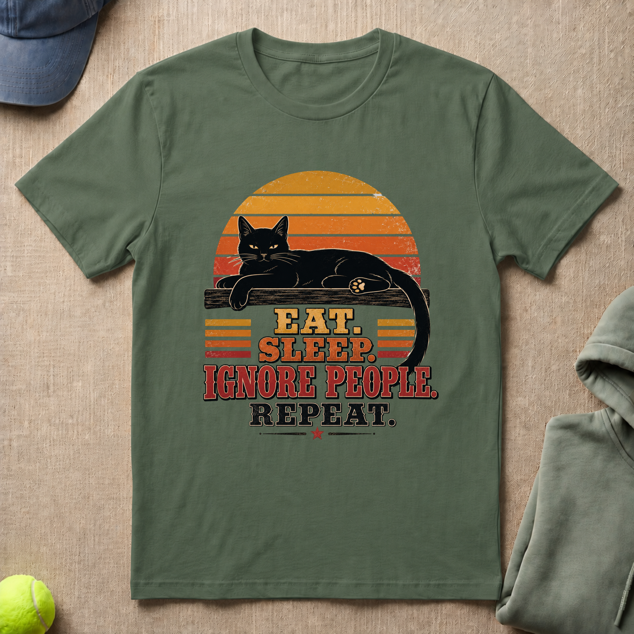 Cat Repeat T-Shirt