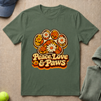 Peace Love Paws  T-Shirt