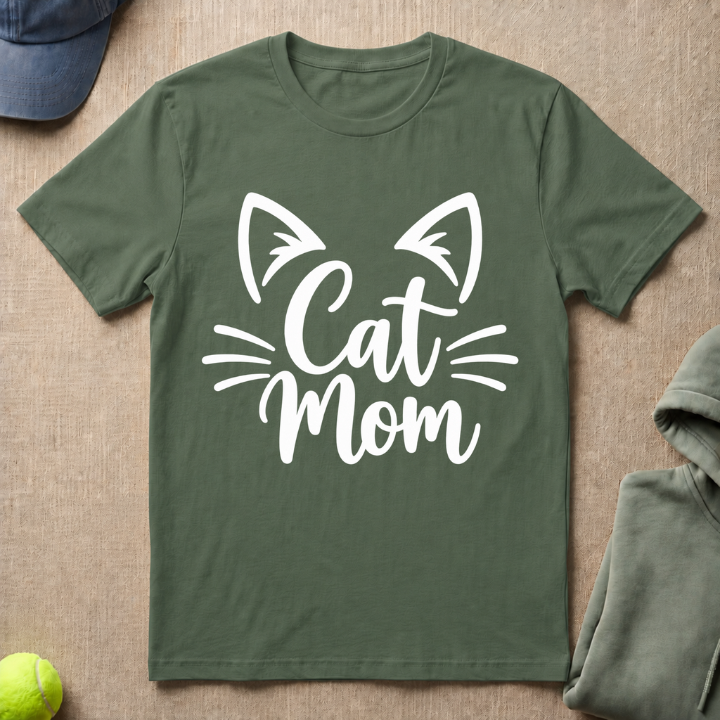 Cat Mom Whiskers T-Shirt