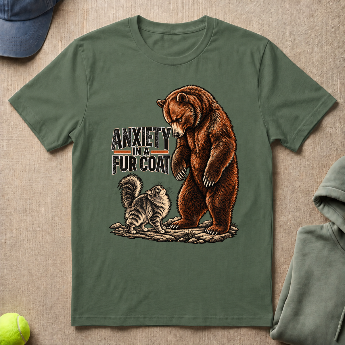Anxiety In Fur T-Shirt