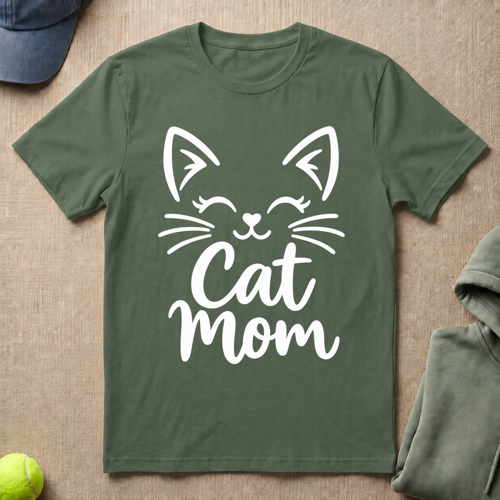 Cat Mom Smile T-Shirt