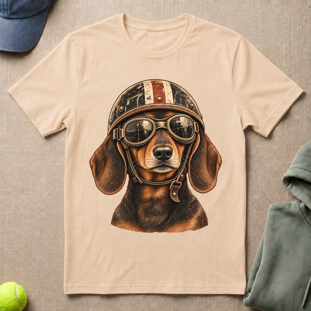 Dachshund Biker T-Shirt