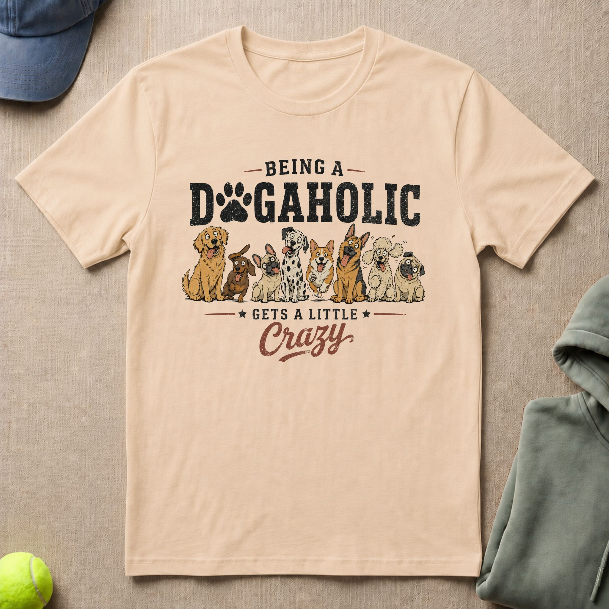 Crazy Dogaholic T-Shirt