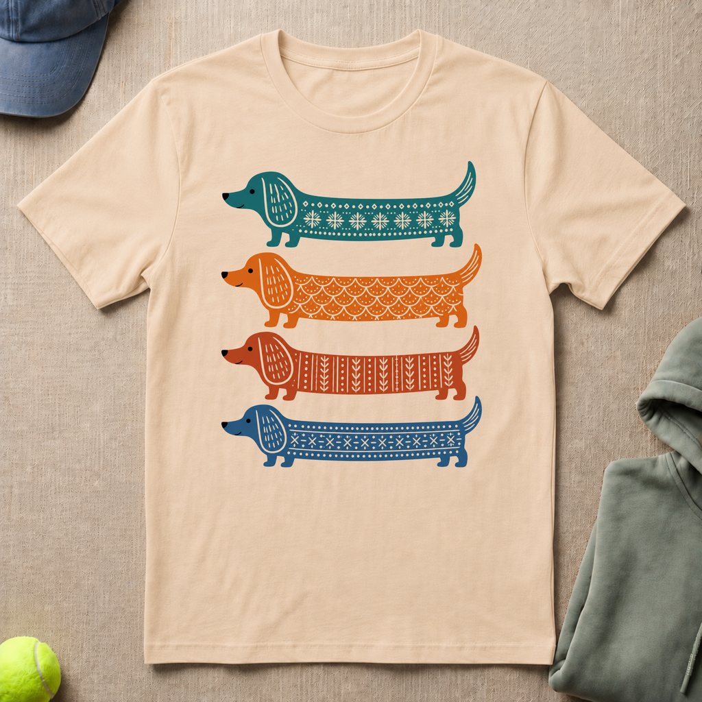 Dachshund In Color T-Shirt