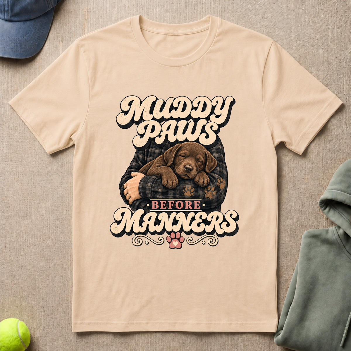 Muddy Paw Manners T-Shirt