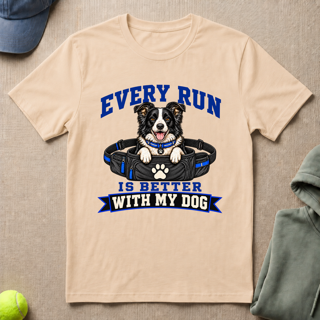 Run Better With Dog T-Shirt