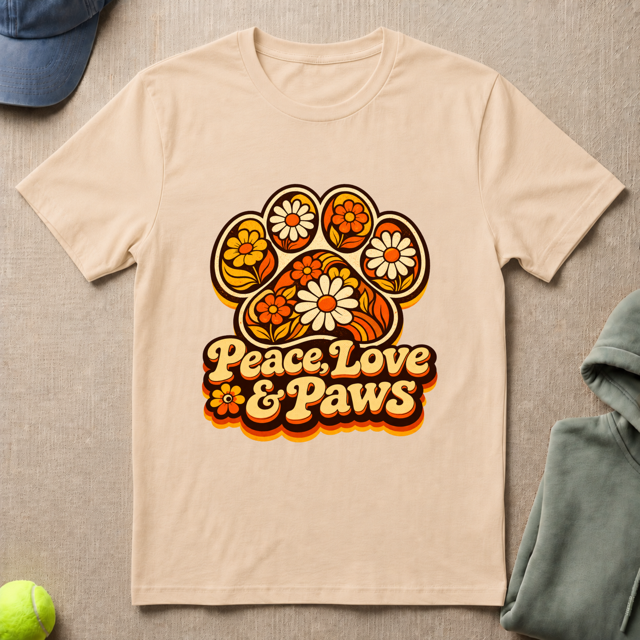 Peace Love Paws  T-Shirt