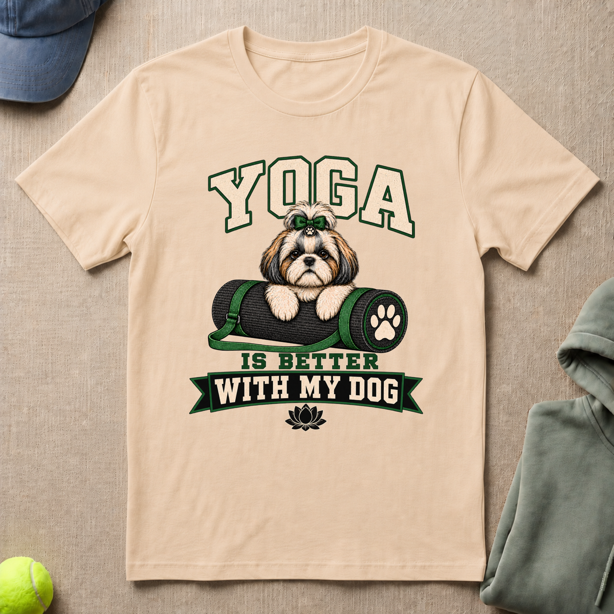 Yoga Better With Dog T-Shirt
