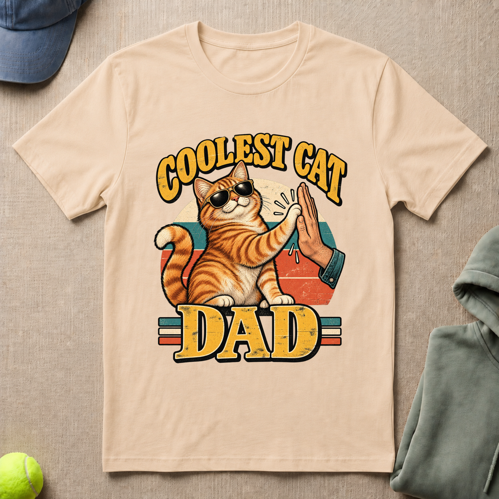 Coolest Cat Dad T-Shirt