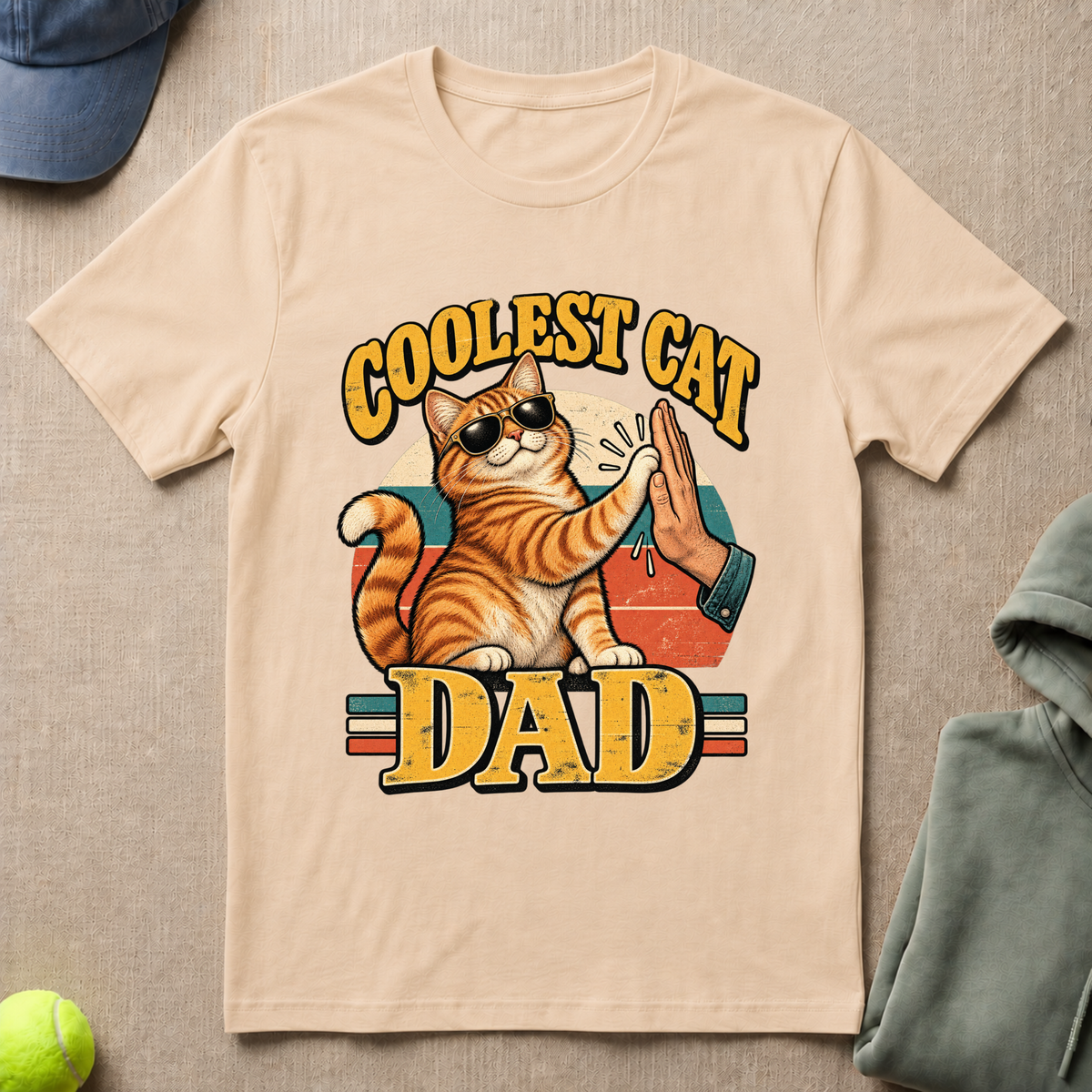 Coolest Cat Dad T-Shirt