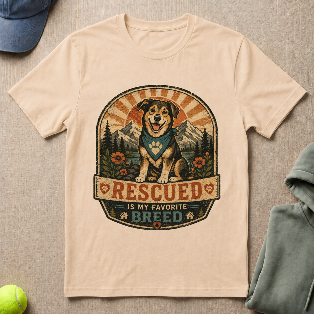 Rescued Favourite Breed   T-Shirt