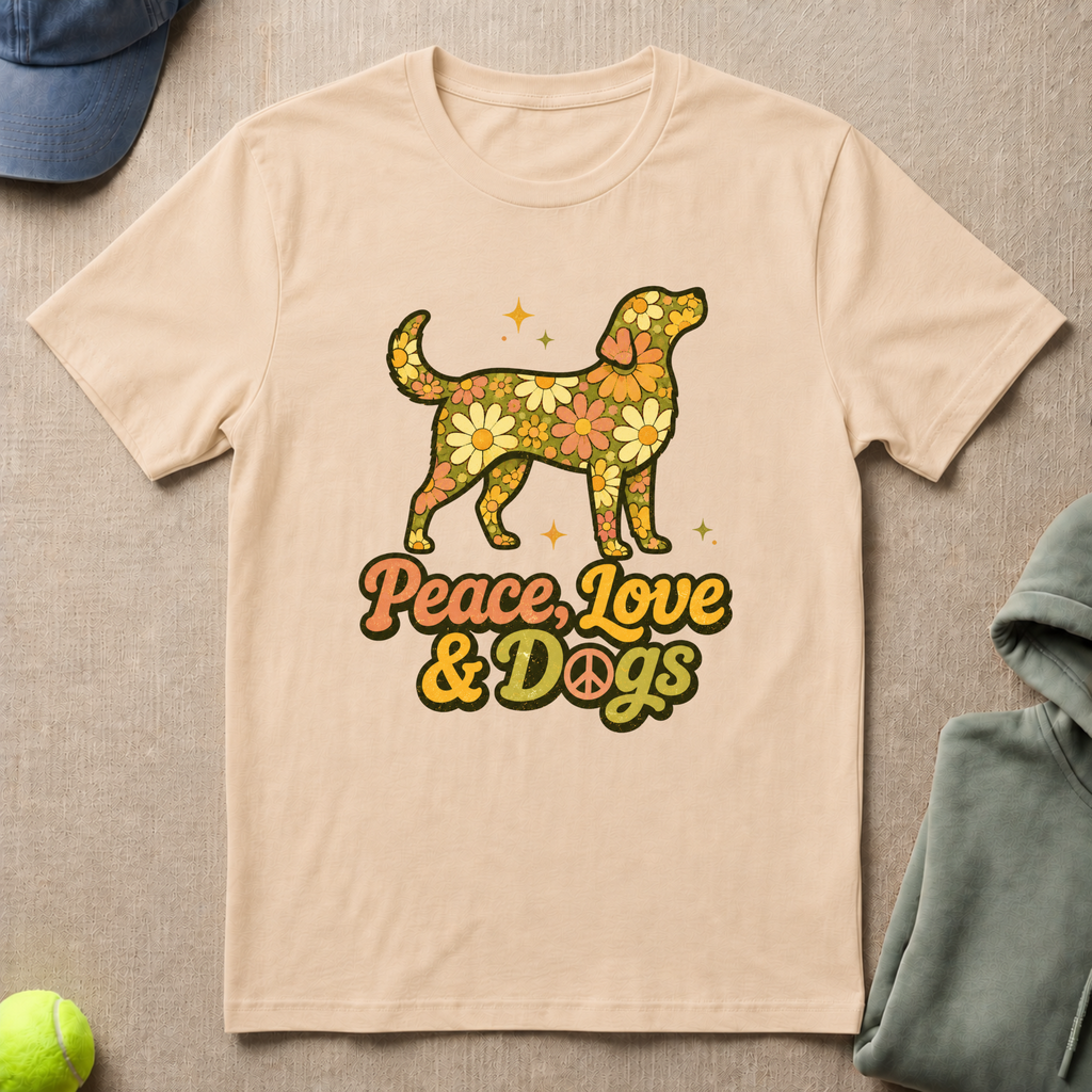 Peace Love & Dogs T-Shirt