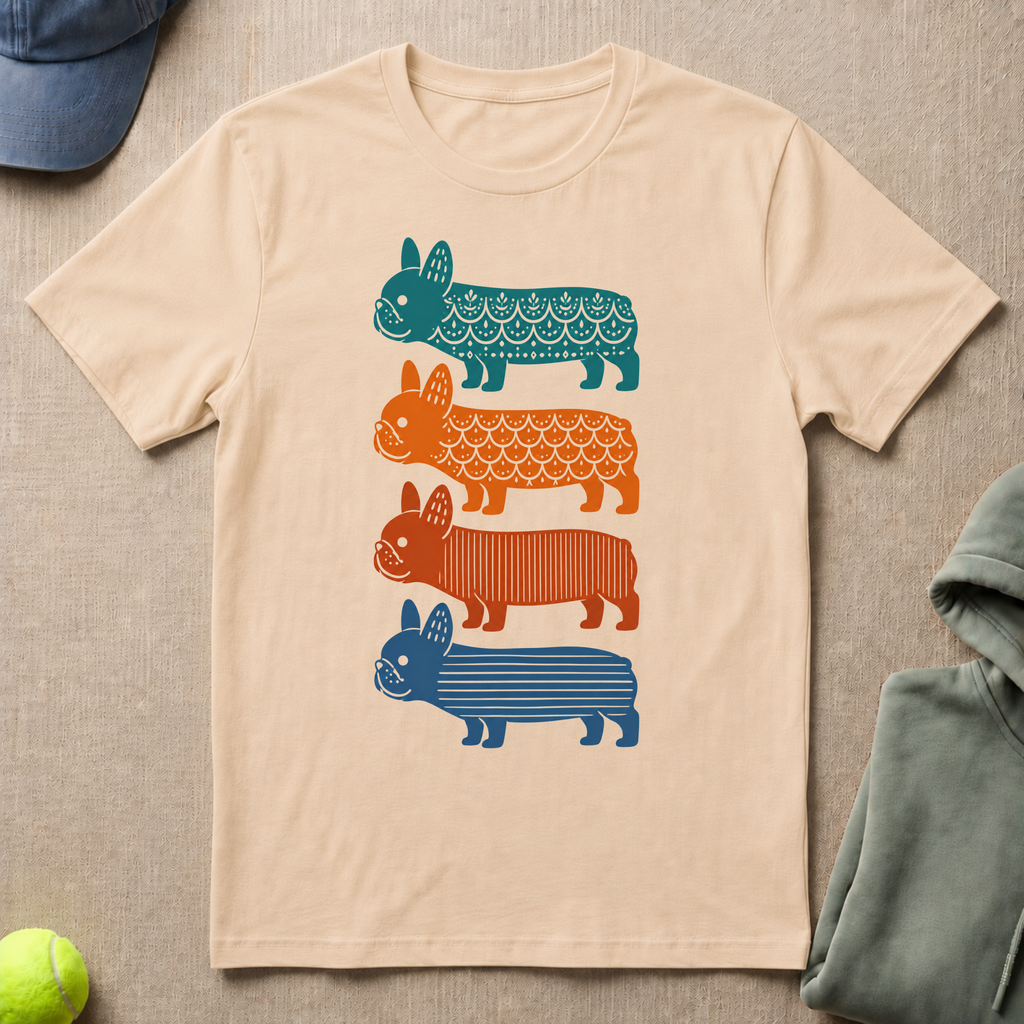 Frenchie in Color T-Shirt