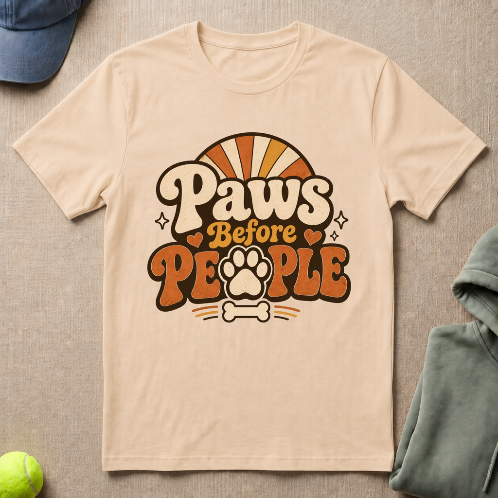 Paws Before People Logo T-Shirt