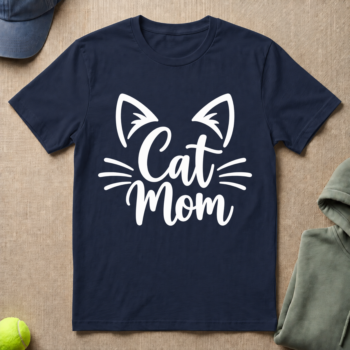 Cat Mom Whiskers T-Shirt