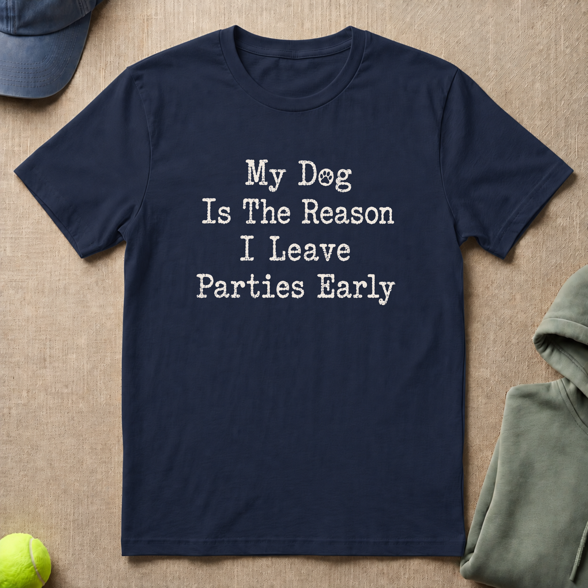 Leave Parties Slogan T-Shirt