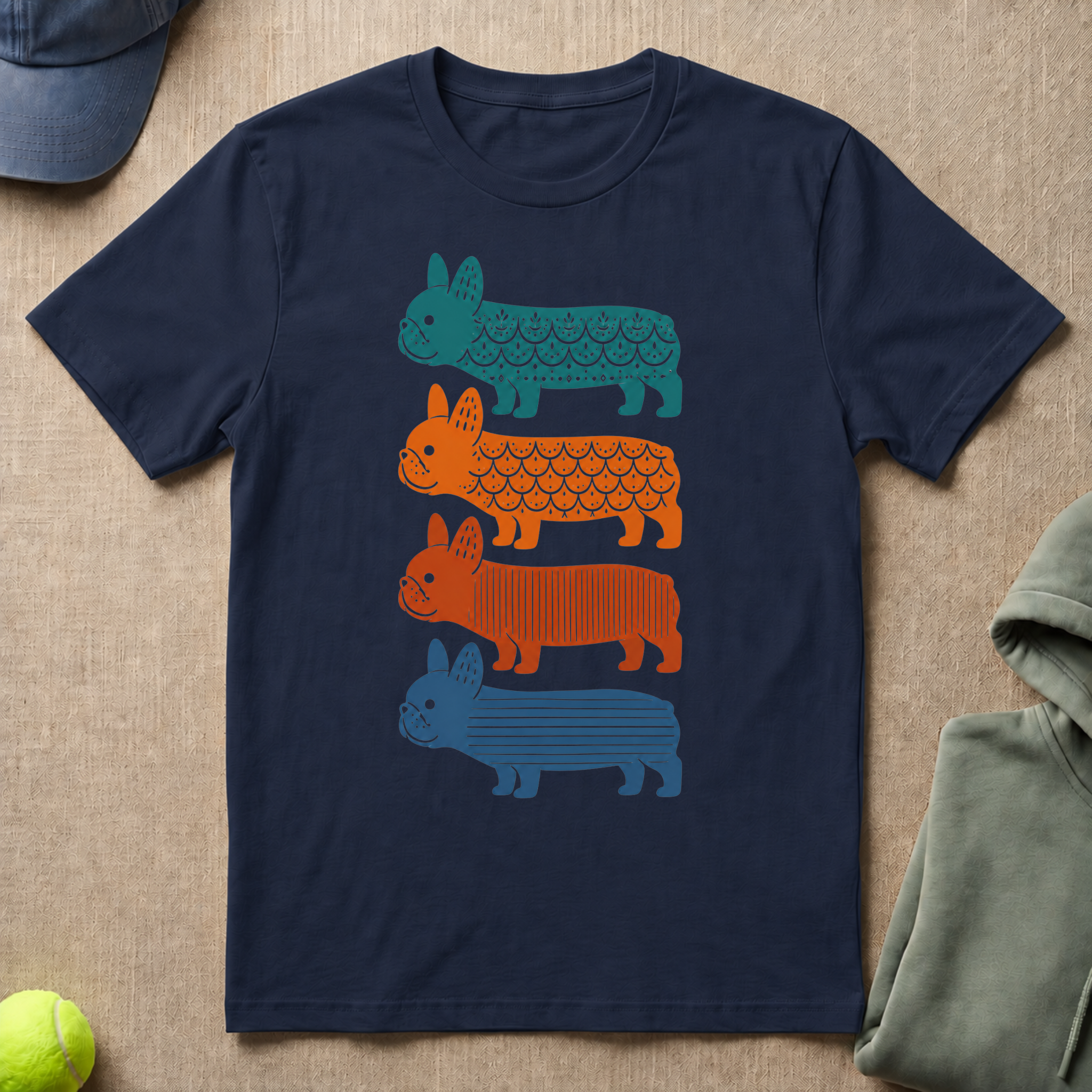 Frenchie in Color T-Shirt