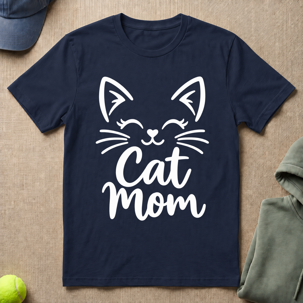 Cat Mom Smile T-Shirt