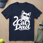 Cat Dad Silhouette T-Shirt