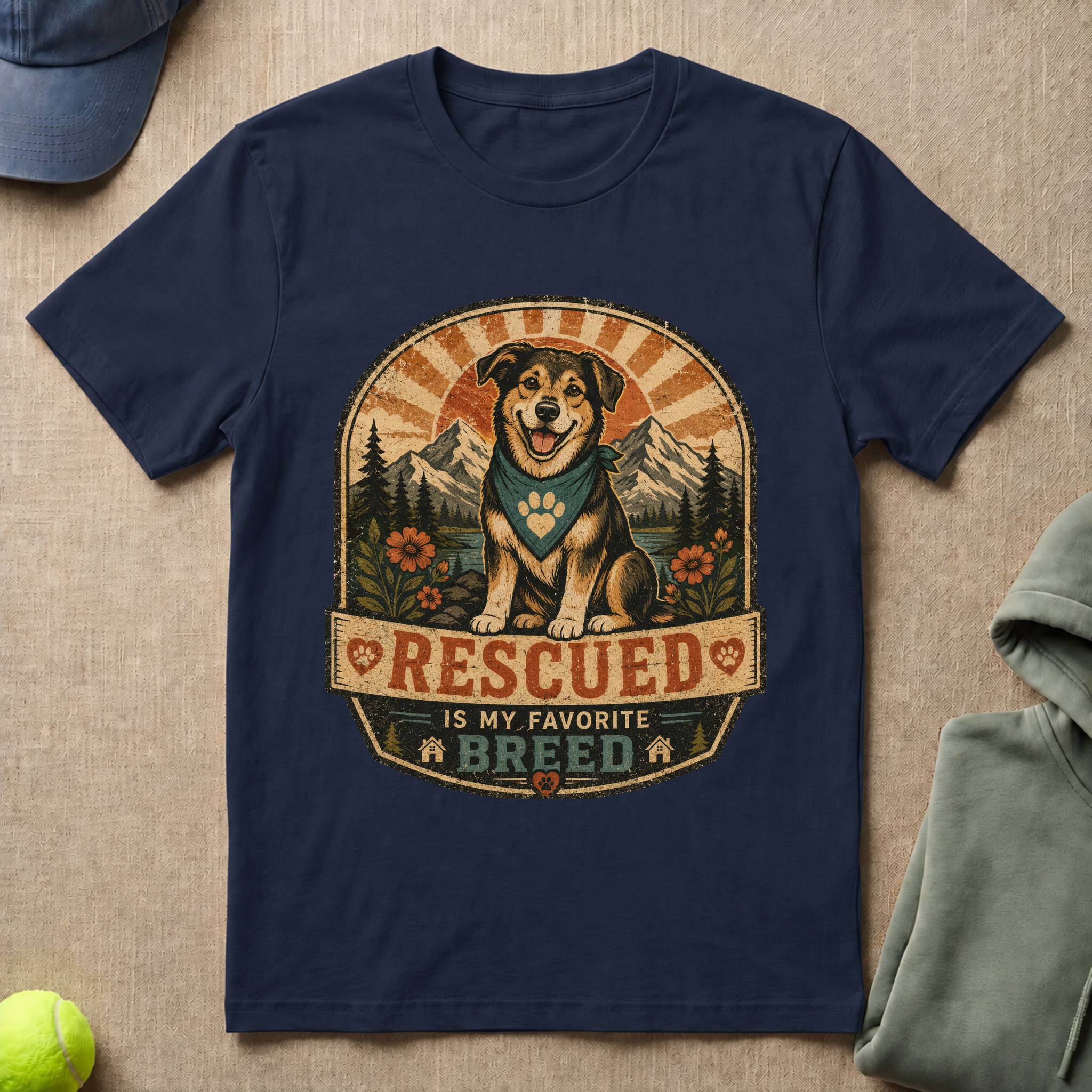 Rescued Favourite Breed   T-Shirt