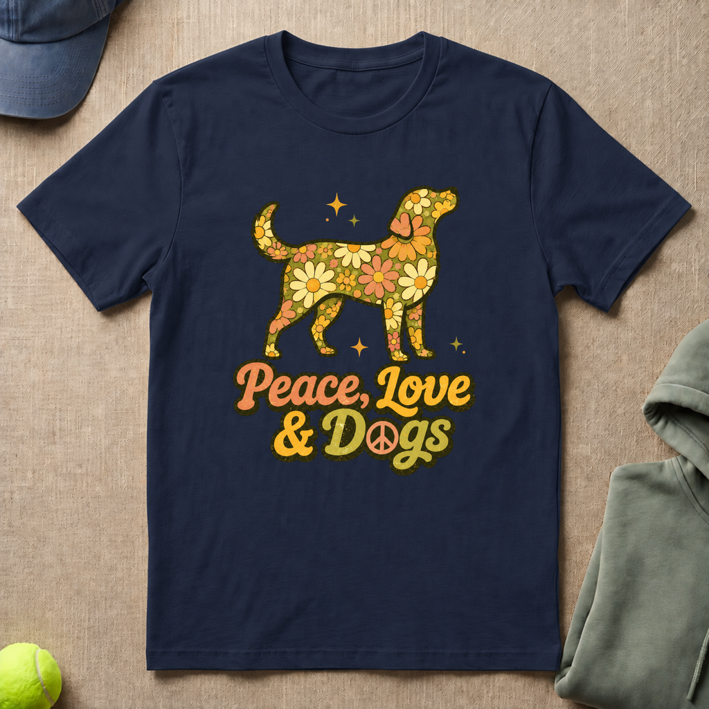Peace Love & Dogs T-Shirt