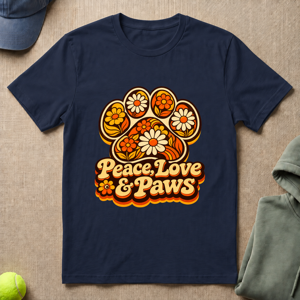 Peace Love Paws  T-Shirt