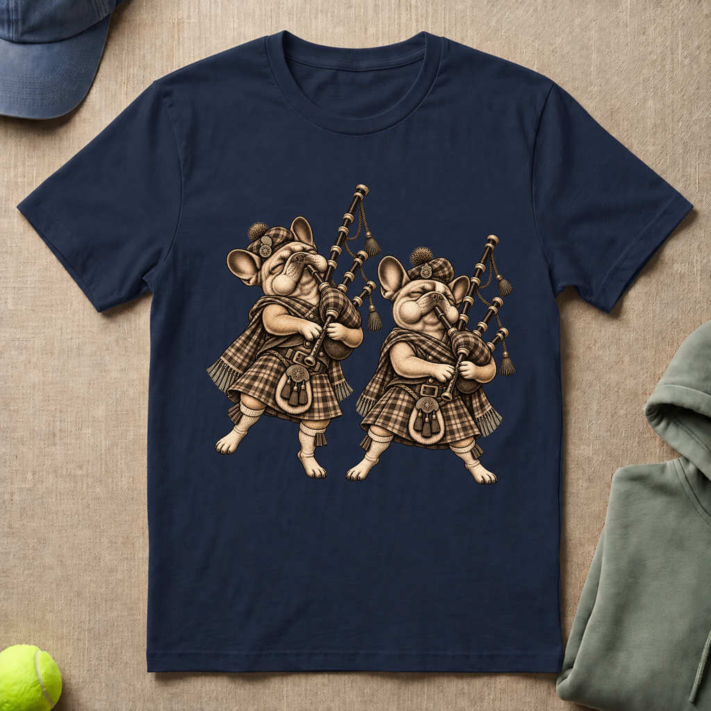 Frenchie Duo Scotts T-Shirt