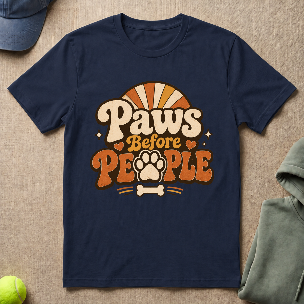 Paws Before People Logo T-Shirt
