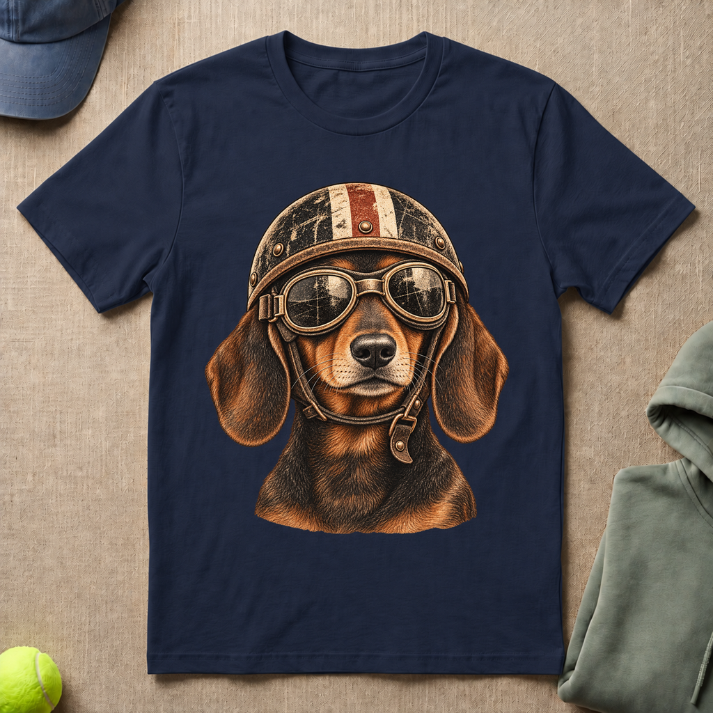 Dachshund Biker T-Shirt