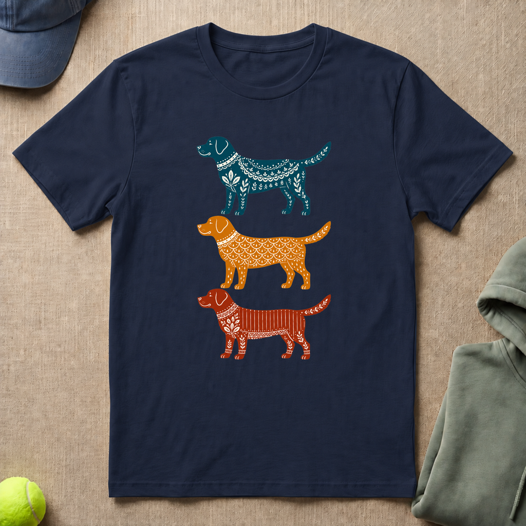 Labrador Retriever In Color T-Shirt