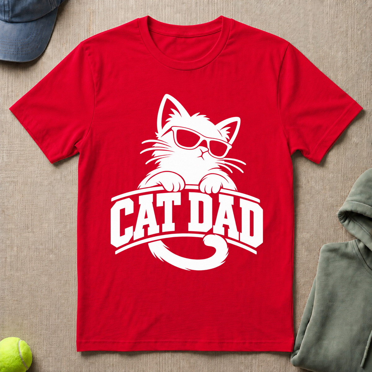 Cat Dad Sunglasses T-Shirt