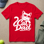 Cat Dad Silhouette T-Shirt