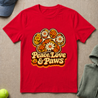 Peace Love Paws  T-Shirt