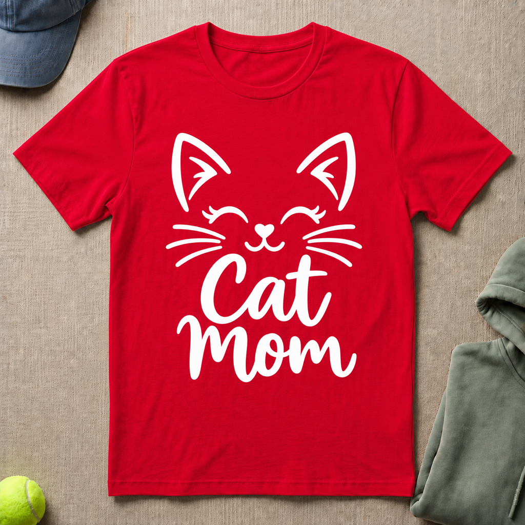 Cat Mom Smile T-Shirt