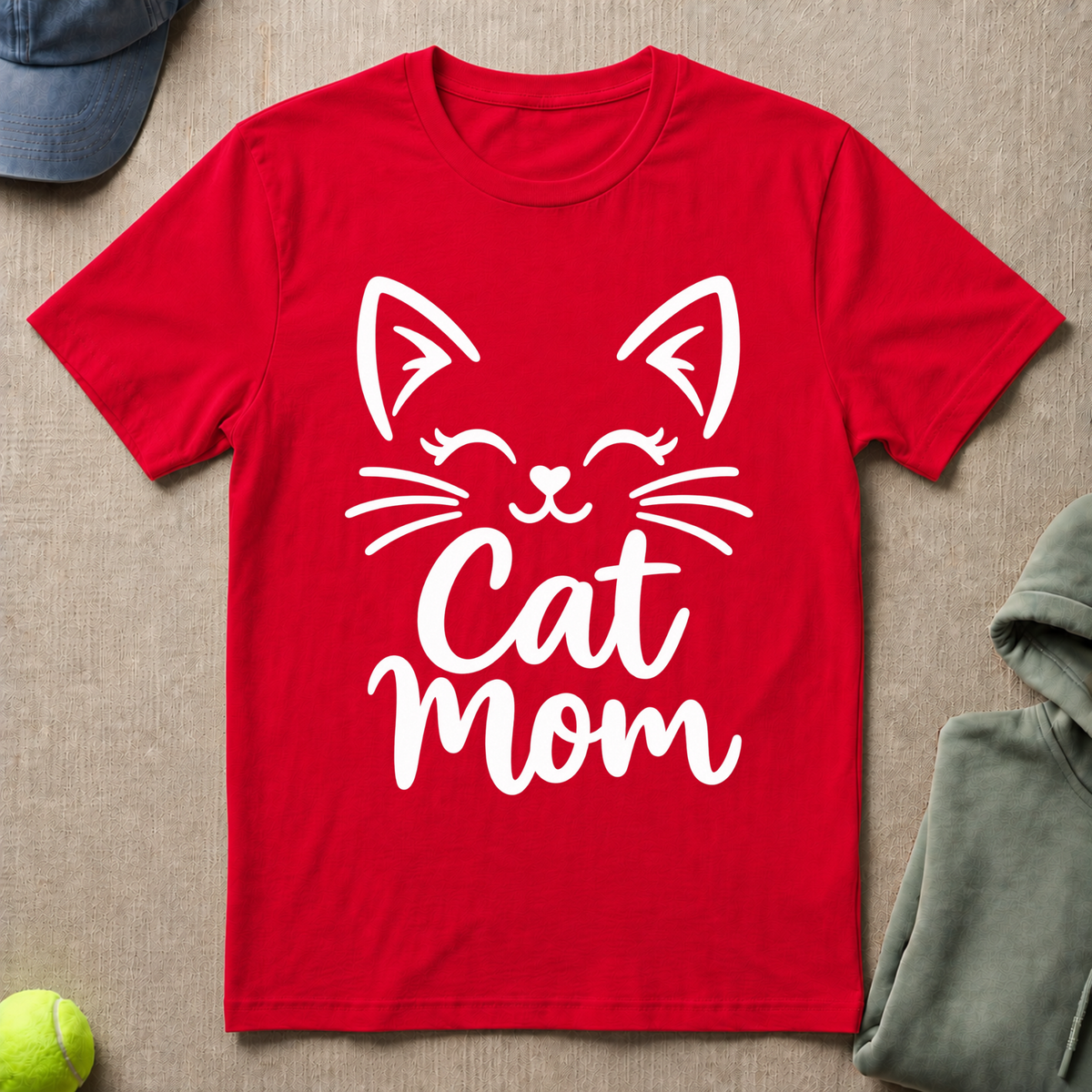 Cat Mom Smile T-Shirt