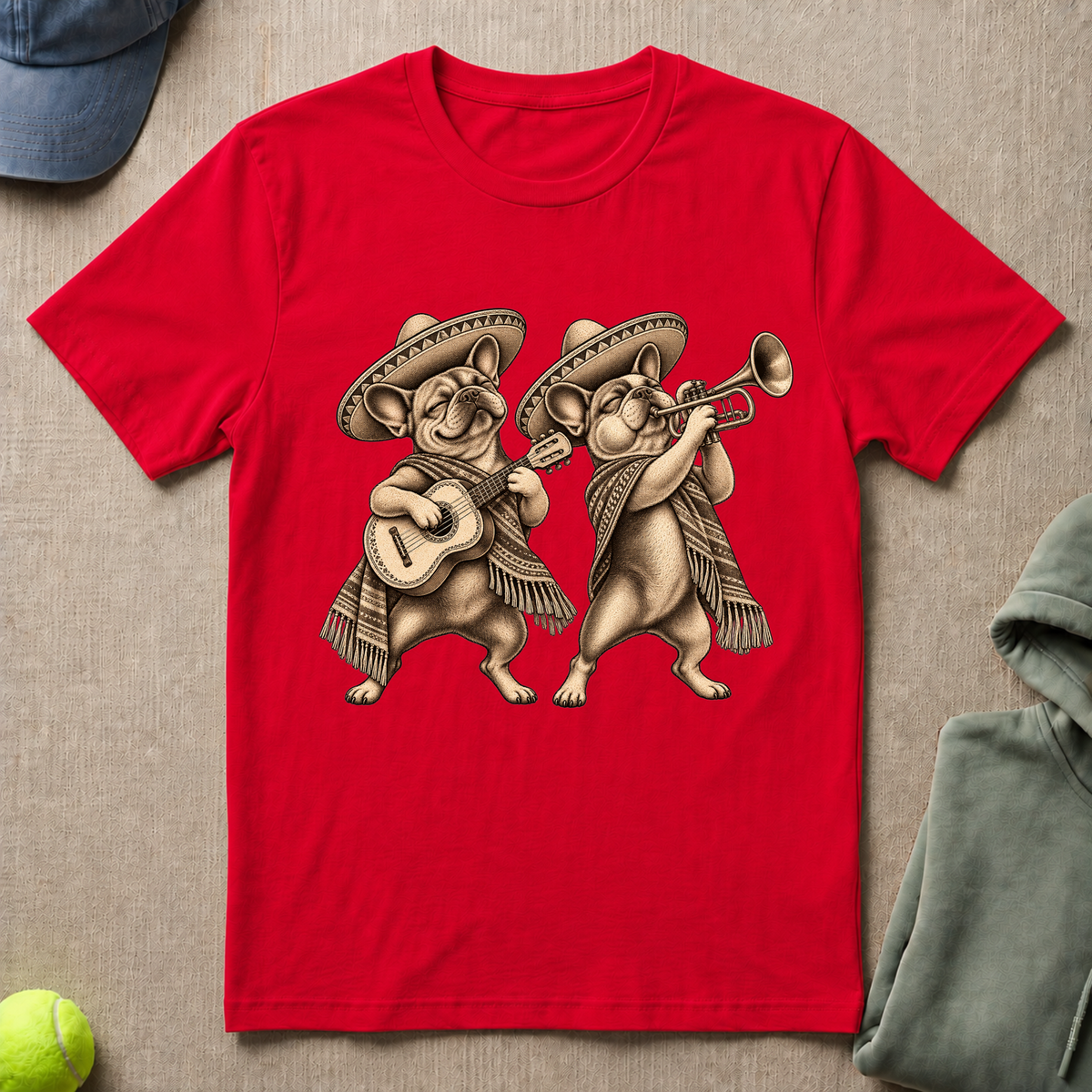 Frenchie Duo Mexican T-Shirt