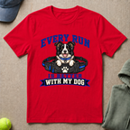 Run Better With Dog T-Shirt
