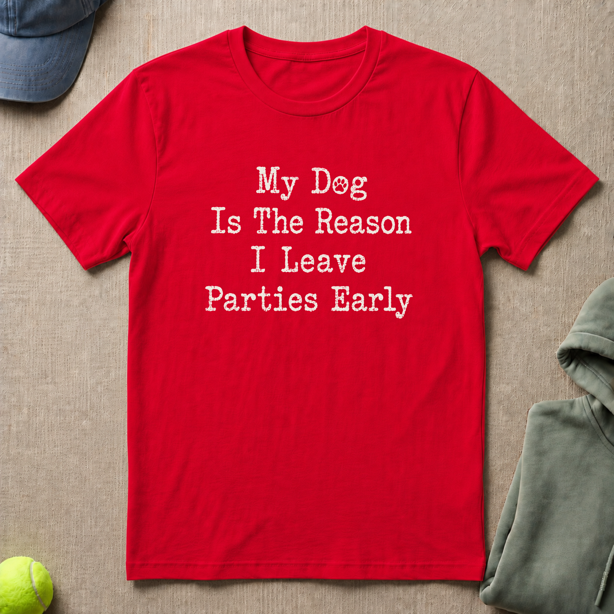 Leave Parties Slogan T-Shirt