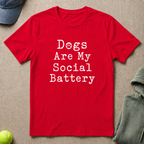 Social Battery Slogan T-Shirt