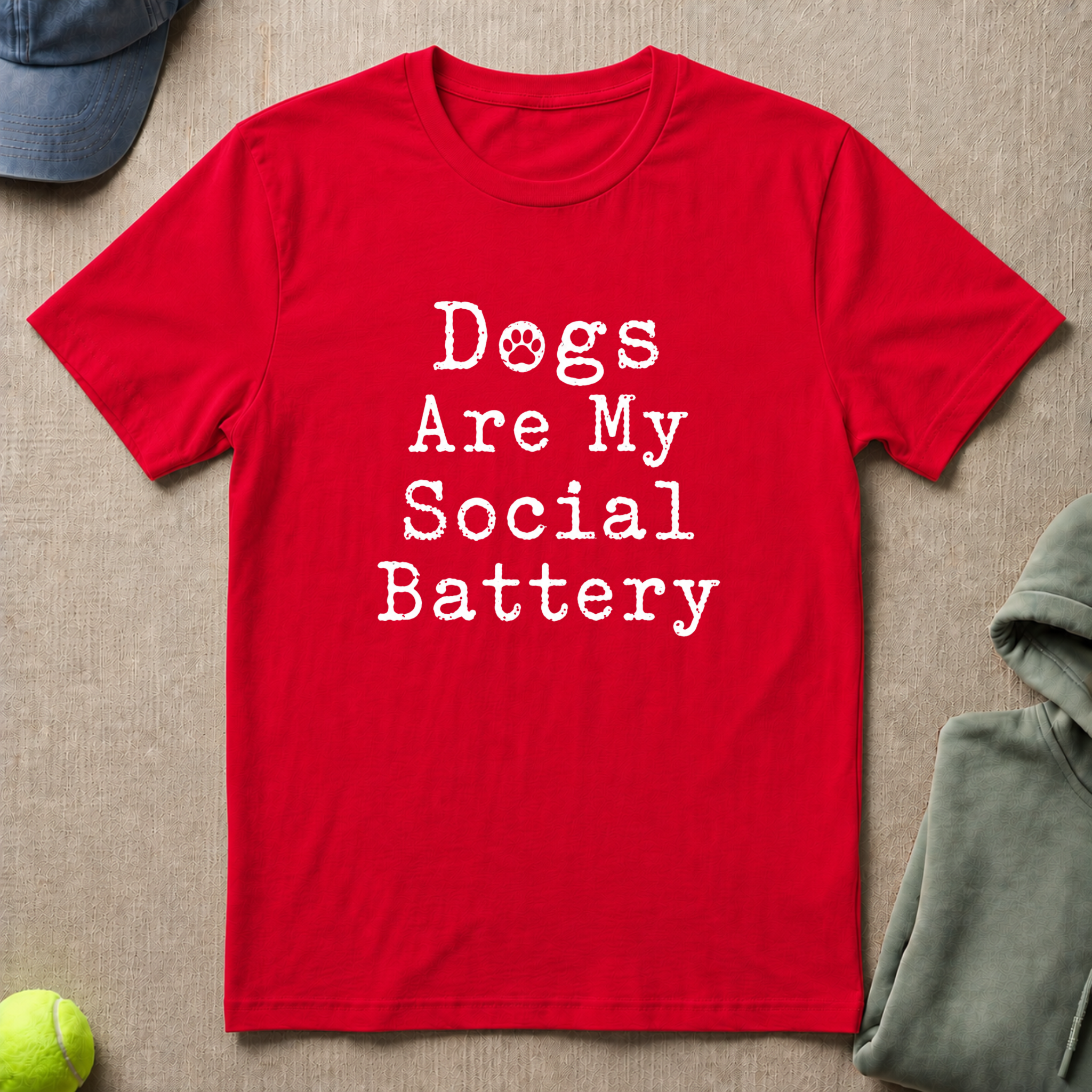 Social Battery Slogan T-Shirt