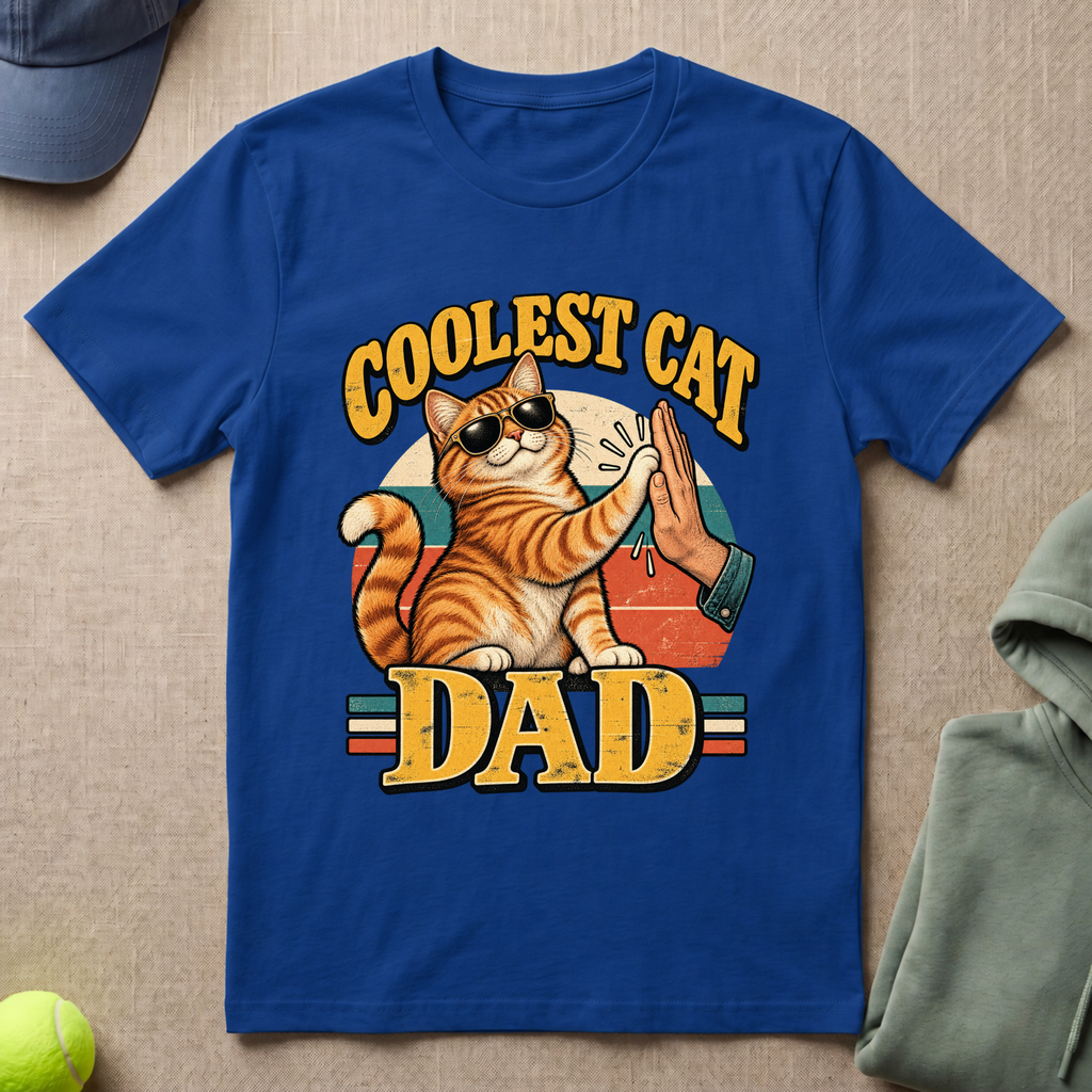 Coolest Cat Dad T-Shirt