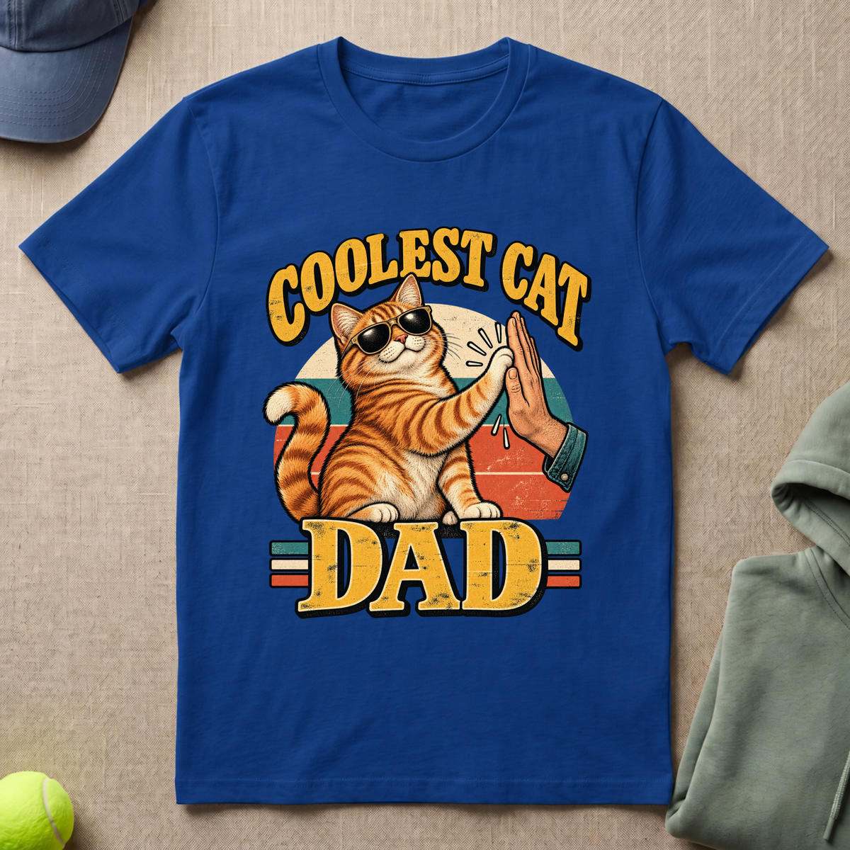 Coolest Cat Dad T-Shirt