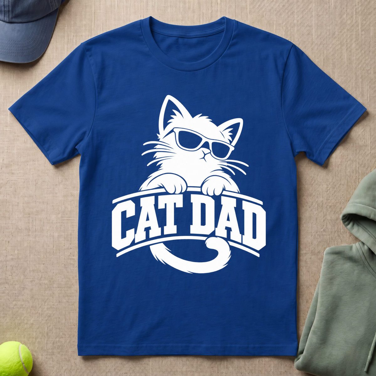 Cat Dad Sunglasses T-Shirt