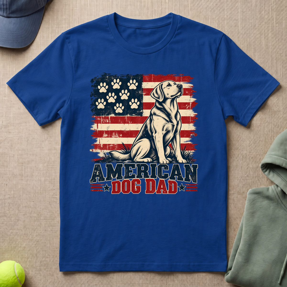 American Dog Dad T-Shirt