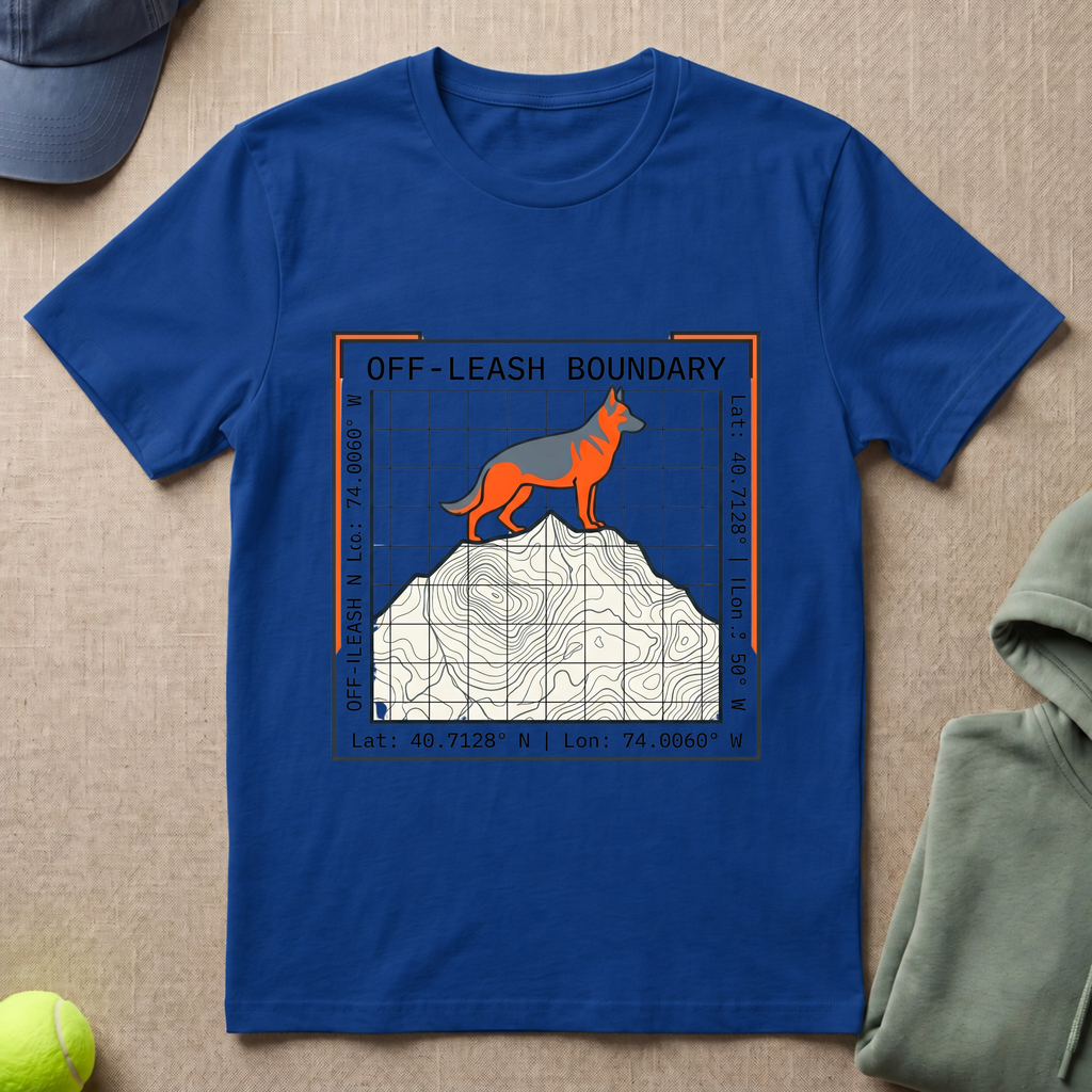 Off Leash Boundary   T-Shirt
