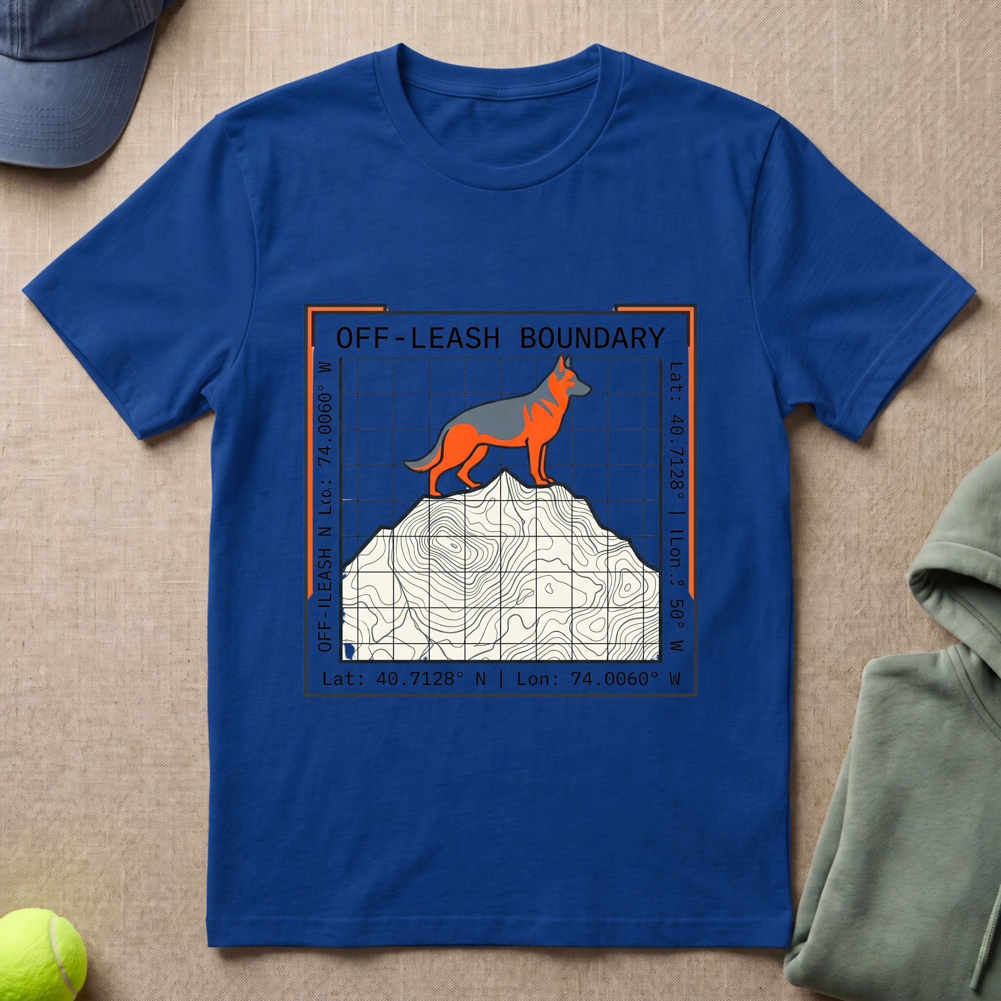 Off Leash Boundary   T-Shirt